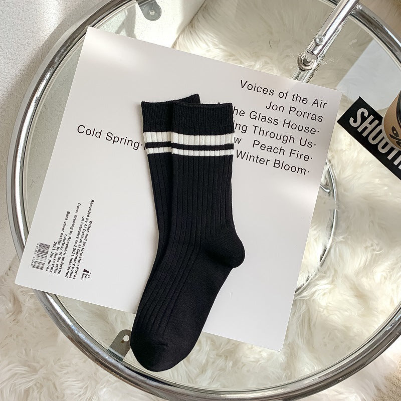 Embroidered Socks For Children With Double Stitches