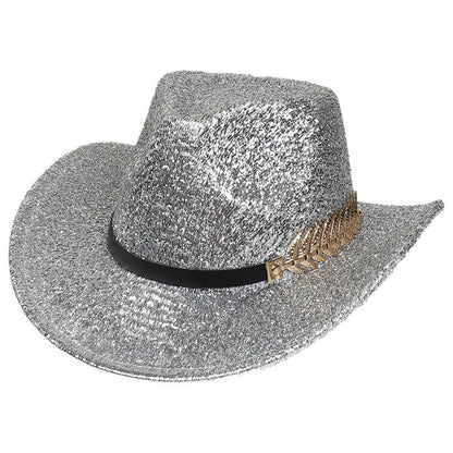 Party Dance Fluorescent Big Brim Colorful Cowboy Hat