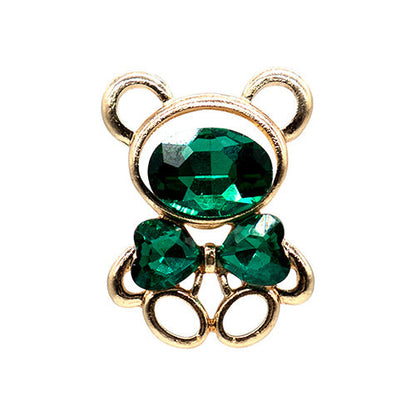 Metal Bear Shoe Ornament Hole Shoes Accessories High Sense