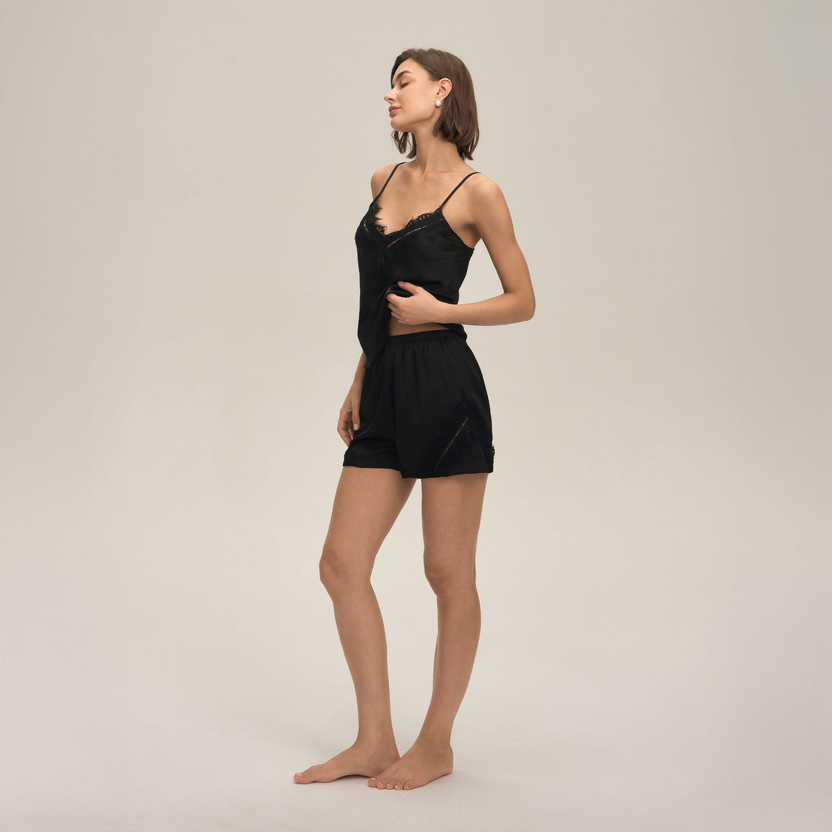 Suspender Shorts Set Womens Loungewear Nightwear