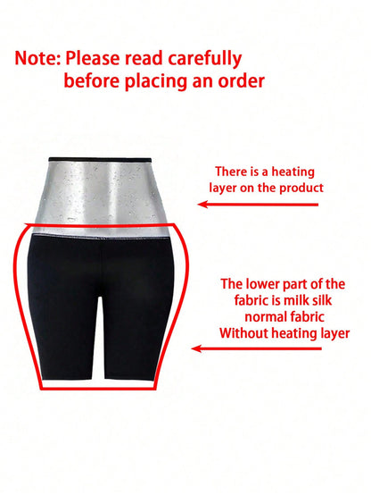 Women High Waist Thermo Sauna Shorts Slimming Body Shaper Compression Workout Waist Trainer Pants
