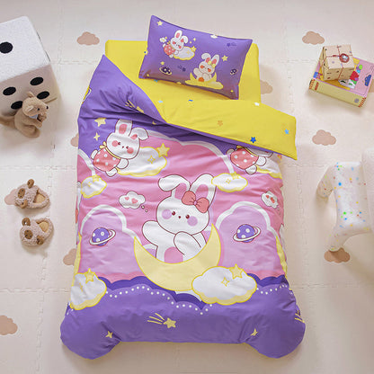 Cotton Kindergarten Three-piece Bedding Set
