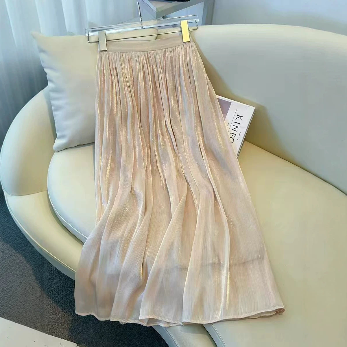 Summer New High-waisted Flared Dress