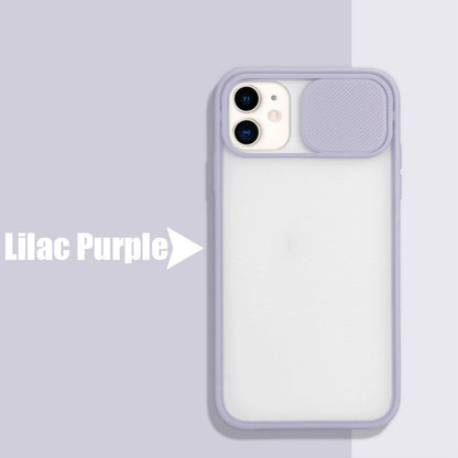 Frosted frame lens phone case