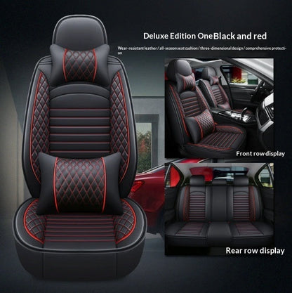Four-Season Universal Leather Seat Covers Full-Enclosure Five-Seater Car Mats