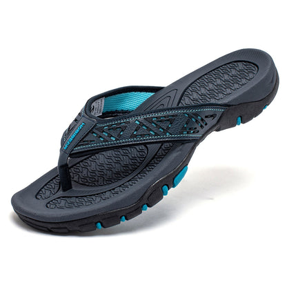 Men's Flip Flops Summer New Comfort Wear-resistant Home Single Strap Slides Outdoor Leisure All-match Flip-flops Men