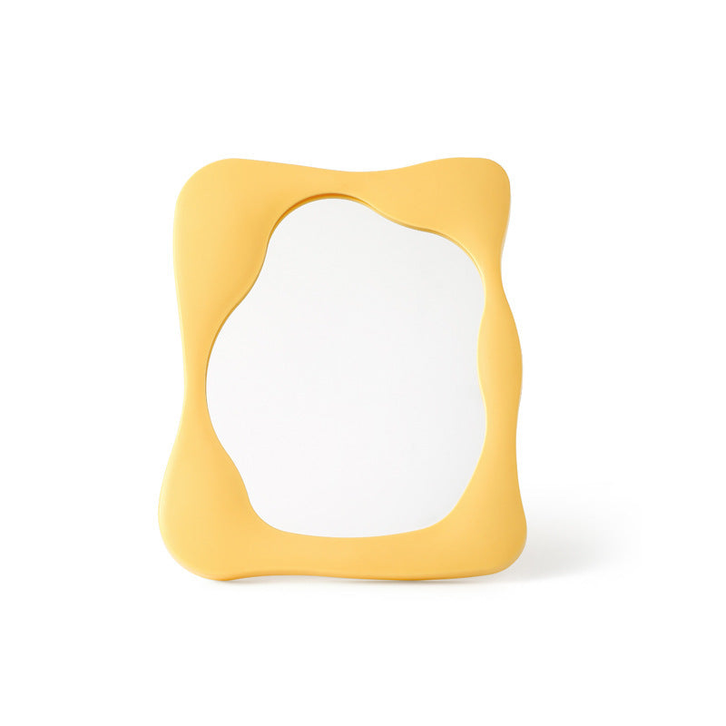 Simple Special-shaped Living Room Cosmetic Mirror Desktop Plastic