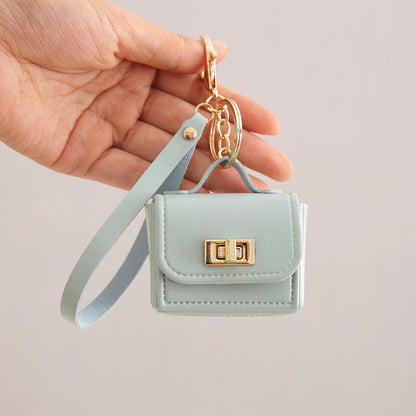 All-match Accessory Small Wallet PU Keychain