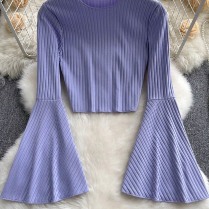 Hot Girl Design Bell Sleeve Top
