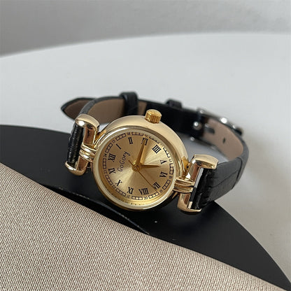 New Mini Brown Watch Vintage-style Light Luxury Niche For Women
