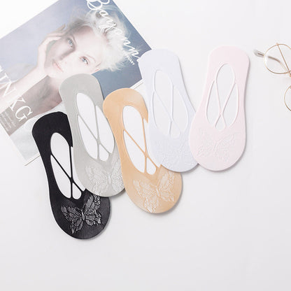 Ultra-thin Mesh Socks Invisible Anti-slip Silicone Nylon