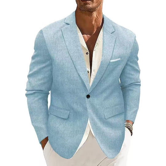 Mens Spring New Arrival Top Commuter Casual Blazer Mens Plus-Size British-style Suit For Men