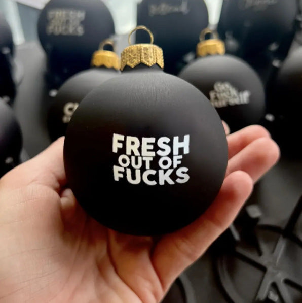 Funny Christmas Ornament Black Decorations