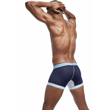 JOCKMAIL Men's Mesh Stitching Boxer Briefs