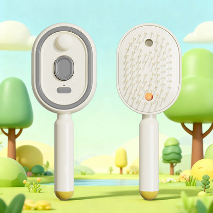 Electric Airbag Massage Comb With Mist Spray - Anti-Tangle Hair Styling Tool For Women