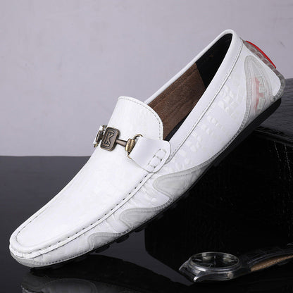 First Layer Cowhide Casual Shoes For Men