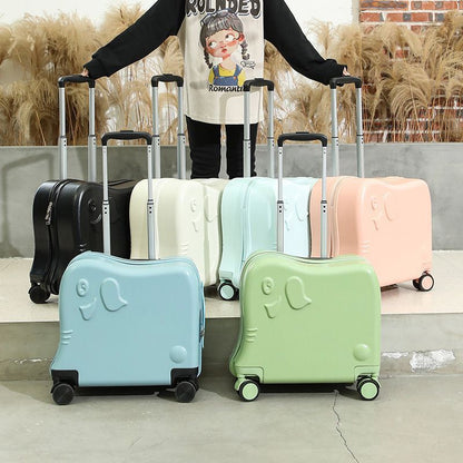 Cute Candy-colored Rolling Luggage For Kids