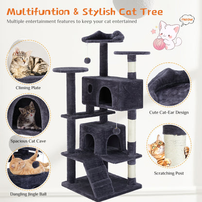 Multi Functional Cat Treehouse Cat Climbing Frame