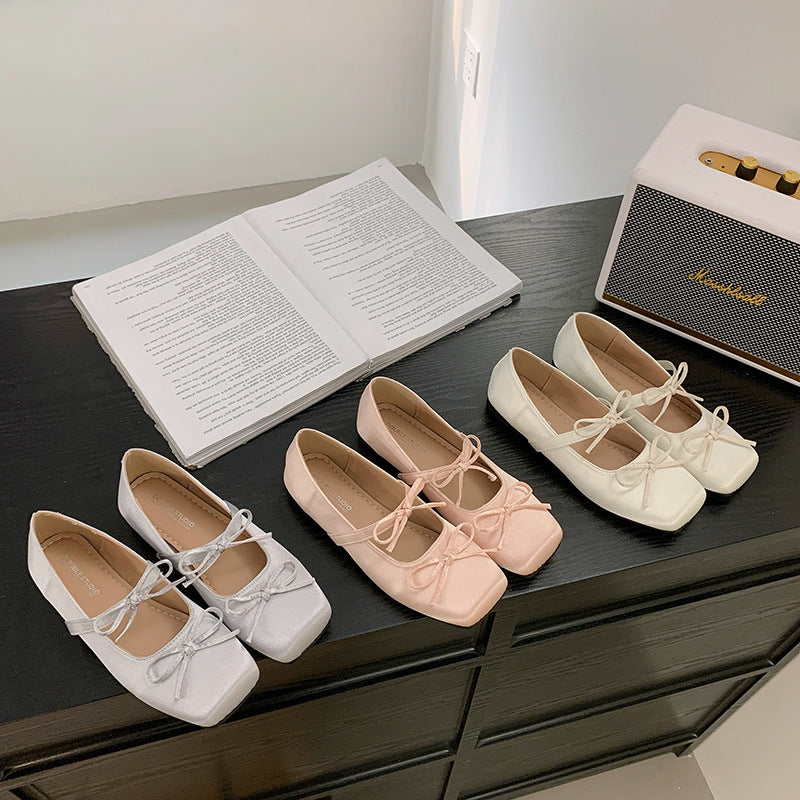 Fashionable All-match Square Head Pumps Women