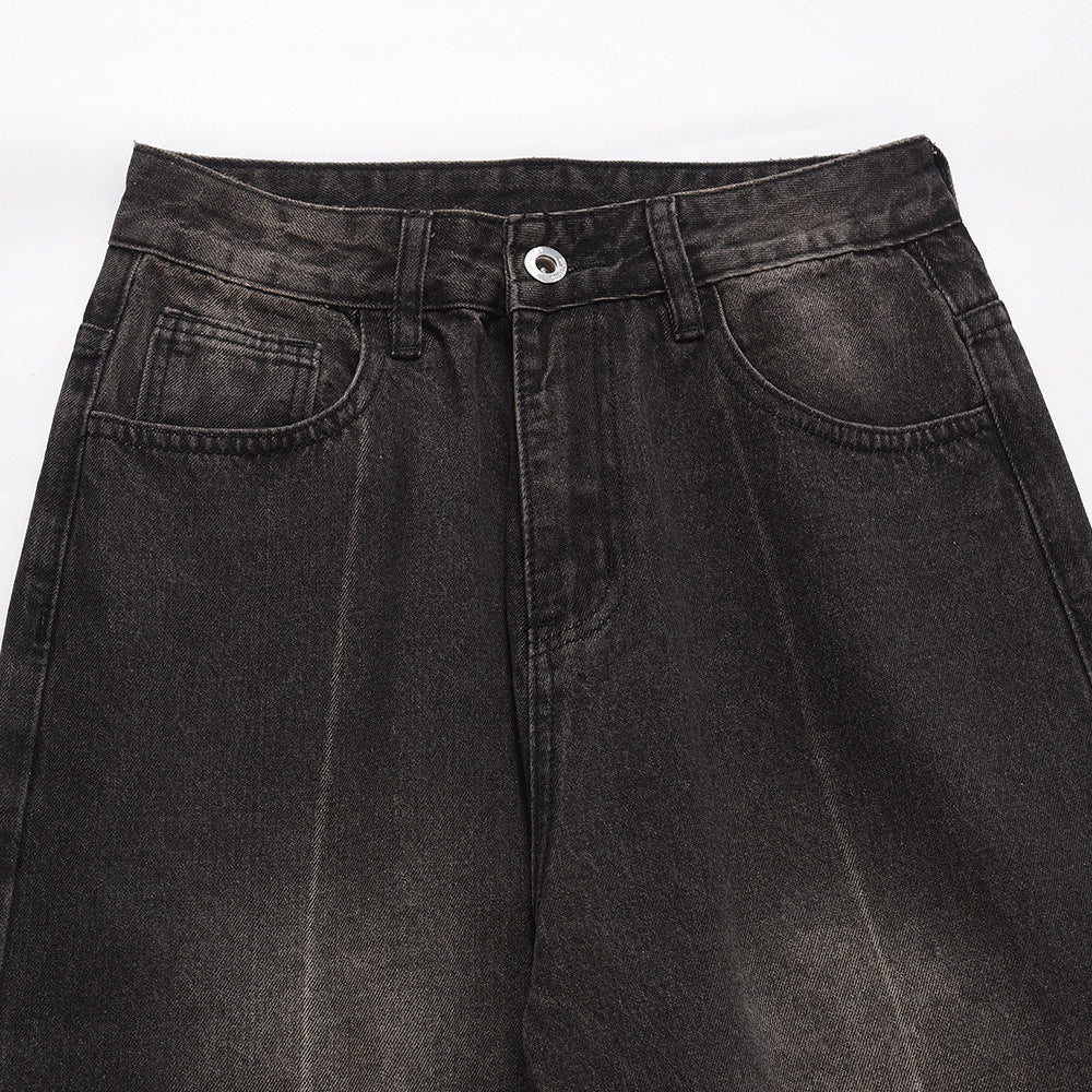 American Basic Style Straight Jeans Men