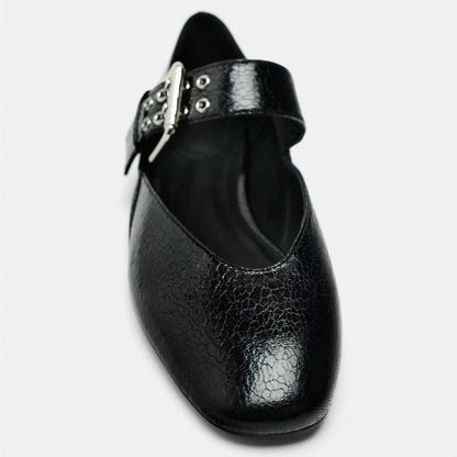 Ballet Slipper Flat Heel Round Toe Pumps Women