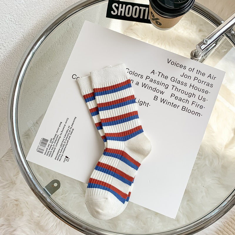 Embroidered Socks For Children With Double Stitches