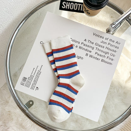Embroidered Socks For Children With Double Stitches