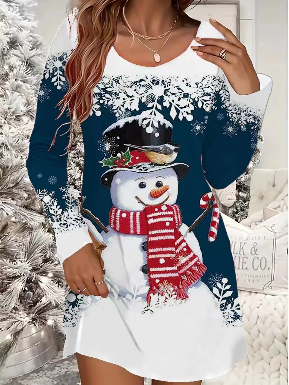 European And American Women's Clothing Christmas Leisure Dress