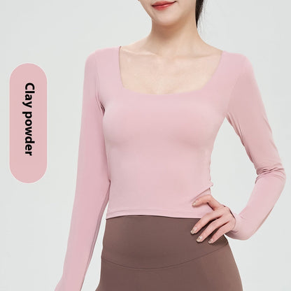Autumn And Winter Nude Feel Yoga Clothing Top