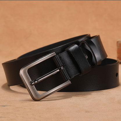 Fashion Square Head Pin Buckle Jeans Strap With Match Casual Belt