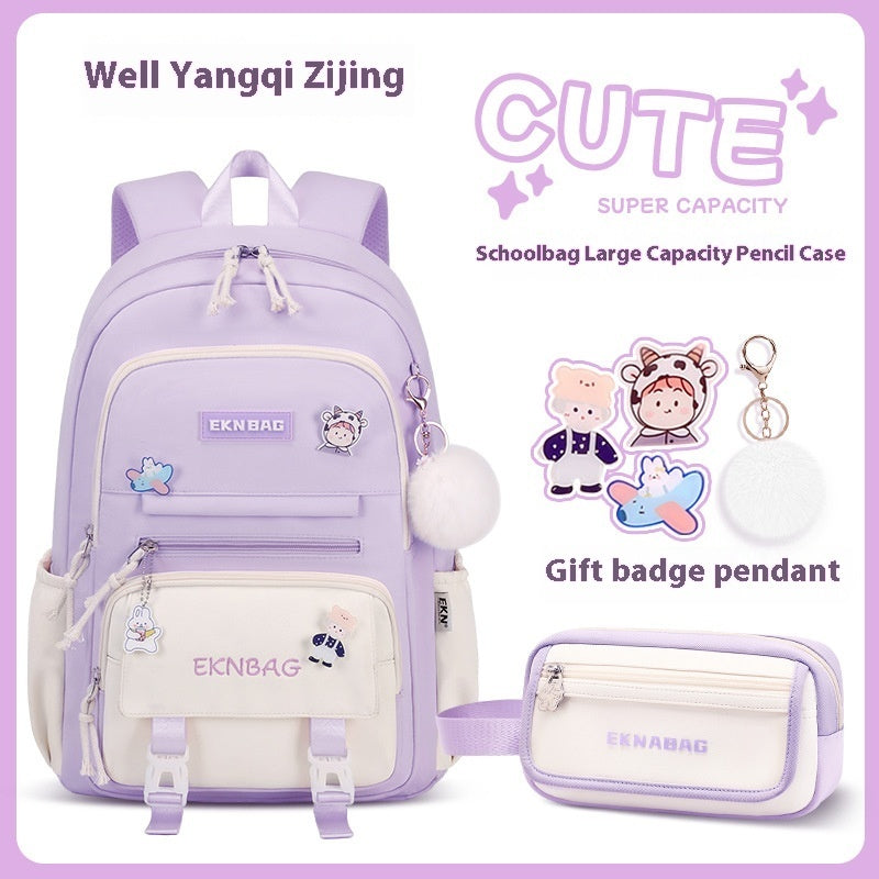 Student Children Schoolbag Girls Waterproof Backpack