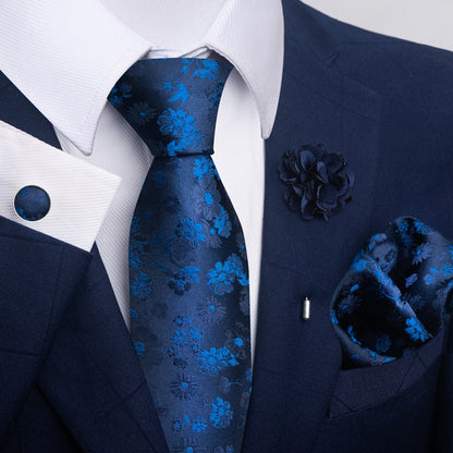 Men's Tie Suit Pocket Square Combo 8