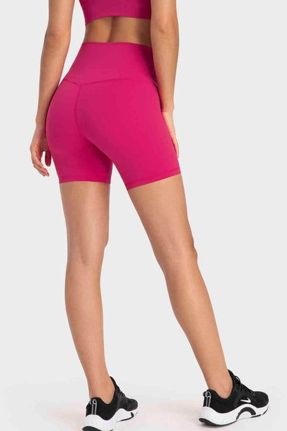 Millennia Staying Cozy Wide Waistband Biker Shorts For Comfort