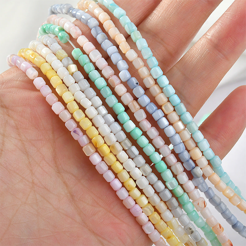 Natural Heishi Beads Small Shell Beads Dyed Shell