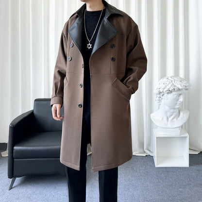 Youth Stylish Men's Handsome Versatile Trench Coat