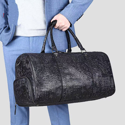 Retro Embossing Design Handbag For Men