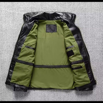 Pure Top Layer Soft Cowhide Real Leather Clothes