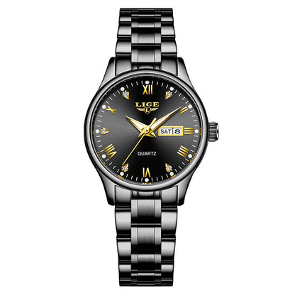 Waterproof Luminous Multi-function Calendar Quartz Watch