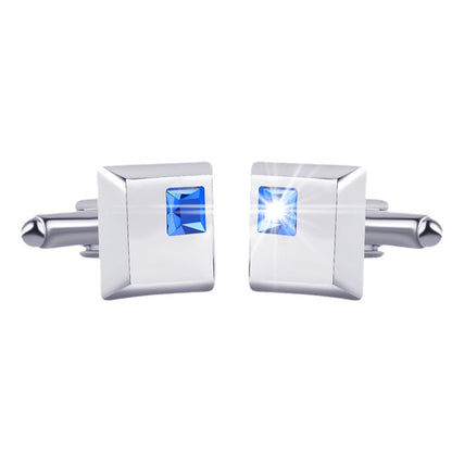 Alloy Spot Drill Fashion Men's Square Cufflinks