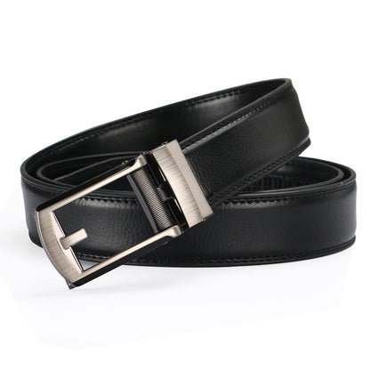 Two-layer Cowhide Automatic Buckle Men's Belt
