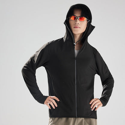 Mens Outdoor Ice-silk Sun-protective Clothing