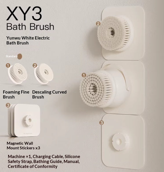 HandheldWall-Mount Dual-Use Electric Bath Brush Shower Brush