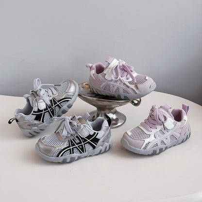 2026 Spring New Girls Skate Sneakers, Kids German Trainers, Soft Sole Versatile Single Mesh Shoes For Big Kids