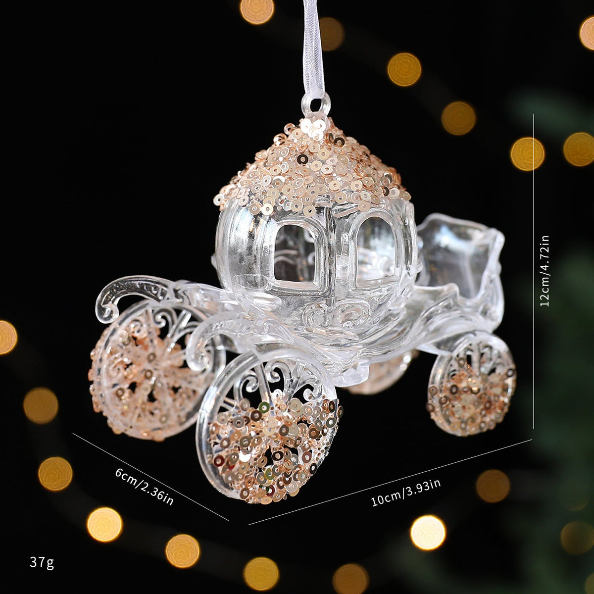 Christmas Decorations Sequined Acrylic Pendant