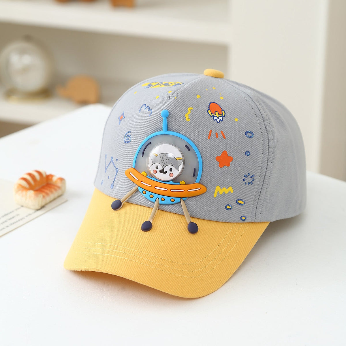 Summer Children's Baseball Cap For Boys - Cute Cartoon Space Astronaut Children's Baseball Cap For Kids Aged 3-6, Sun Protection For Children