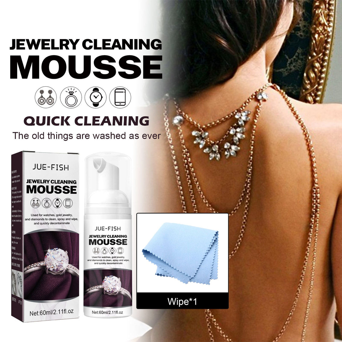 Jewelry Bright Mousse Watch Strap Cleaning Solution