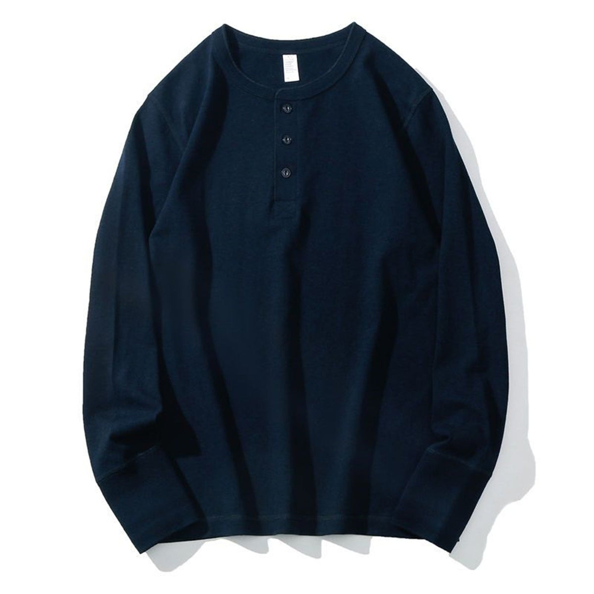 American Henry Collar Long Sleeve T-shirt Man