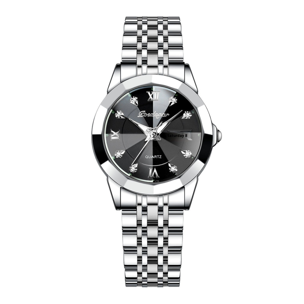 Women's Waterproof Luminous Double Calendar Wrist Watch