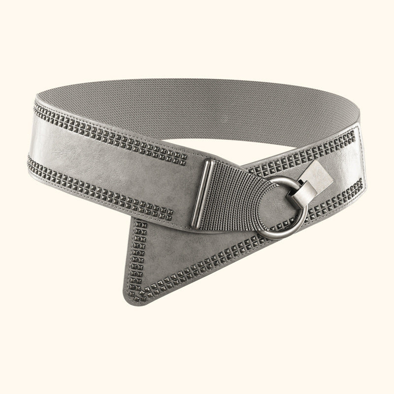 Rivet Belt For Women Fashionable And Versatile Accessory