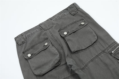Multi-pocket Design Personality Jeans Men